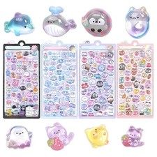 3D sticker Bubble Stickers Adhesive Decal Sheets Cute Mini Stickers Decor