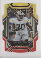 2021 Panini Select Club Level Red & Yellow Prizm Die-Cut Alex Leatherwood 0y5l