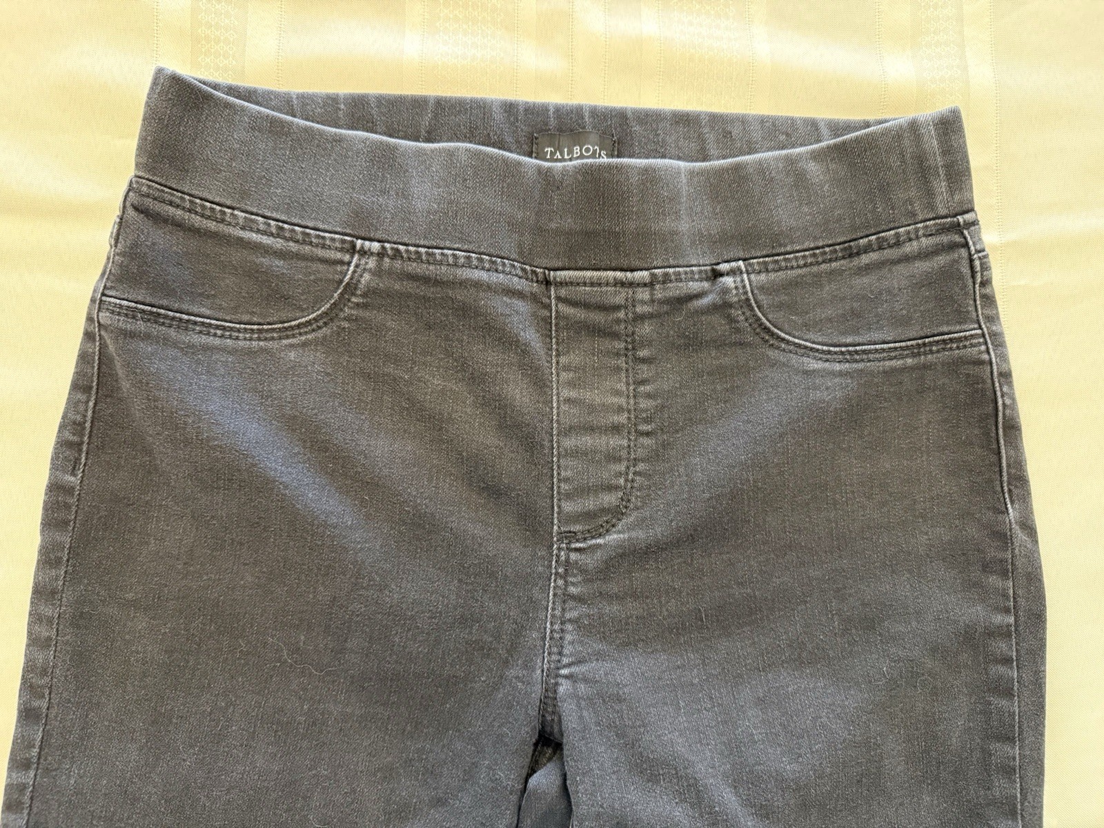 Talbots Stretch Solid Black Denim Cotton Polyeste… - image 3