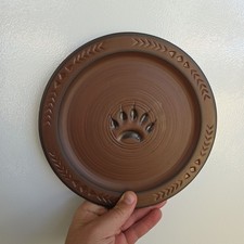 Big Sky Carvers Maskwa Ridge Collection Bear Paw Pottery Salad Side Plate