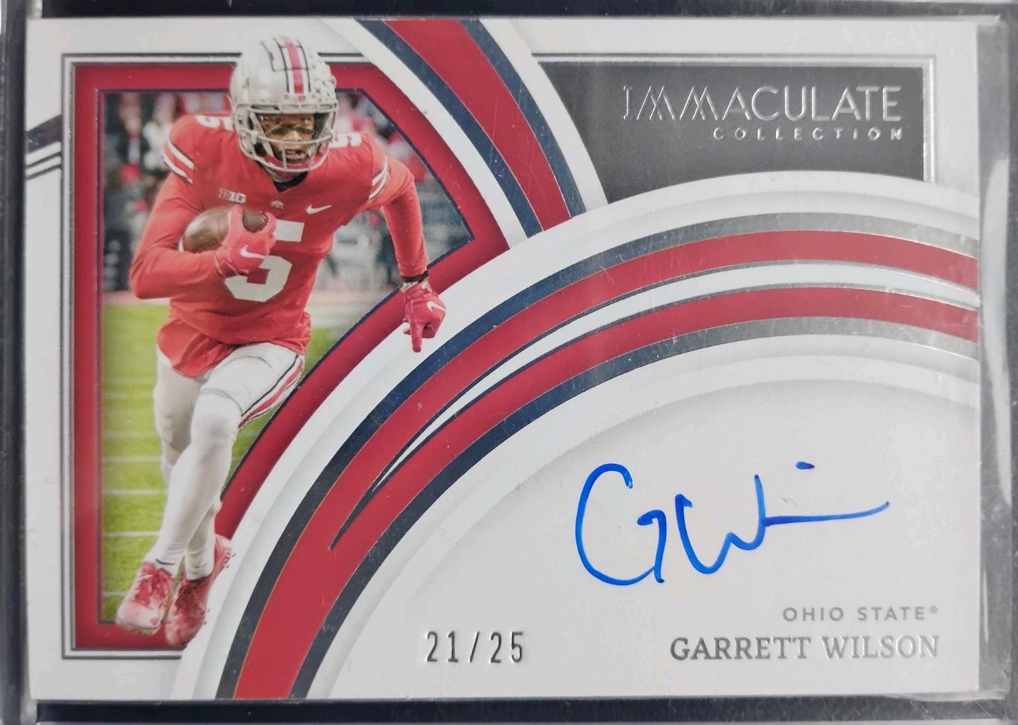 Garrett Wilson Panini Immaculate Collection Collegiate Rookie Autographs #RAGWI Base