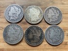 US Morgan Silver Dollars 6 coins Pre 1904 Circulated/Cull Condition Lot F8 — photo 1