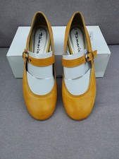 Tamaris Damen Riemchen Ballerins Gelb Größe 38 Neu mit Karton