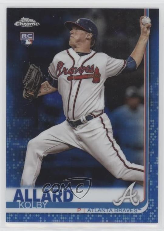 2019 Topps Chrome Blue Refractor 135/150 Kolby Allard #99 03a2