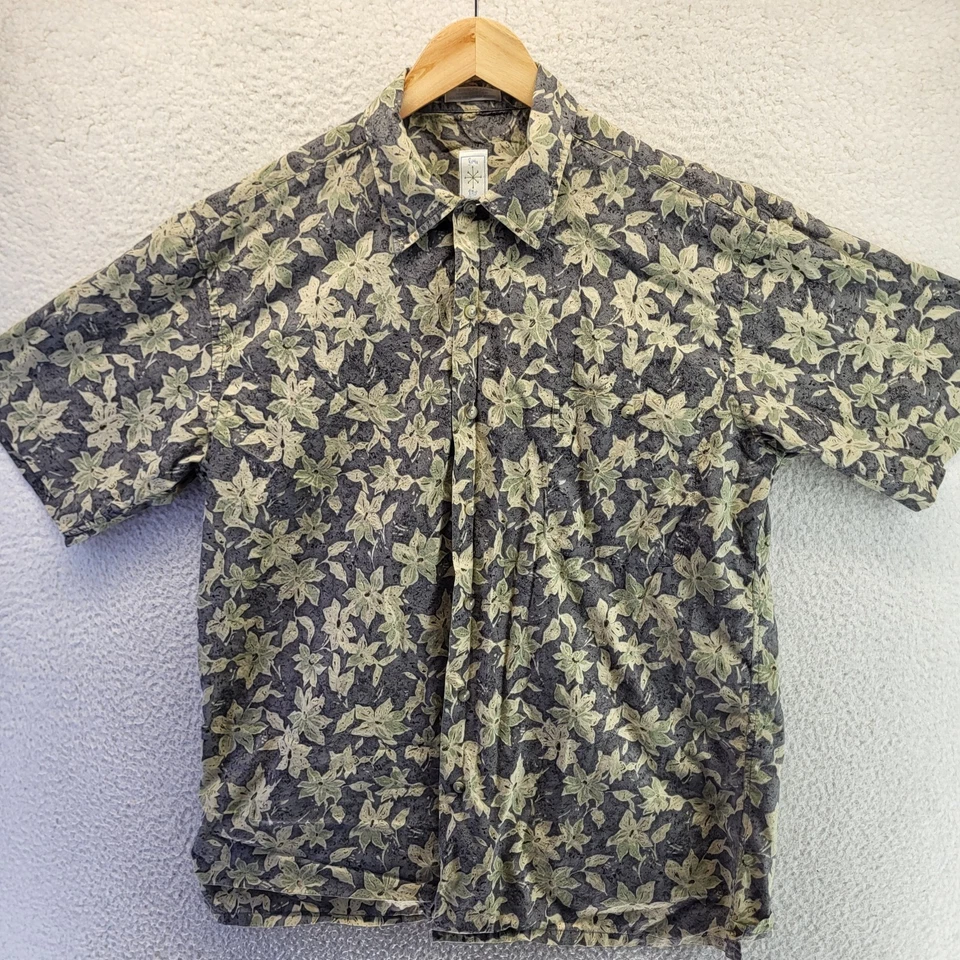 Vintage Burma Bibas Hawaiian Shirt Mens Medium Button Up 60 Singles Cotton Lawn - Image 2 of 4