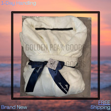 NWT Tommy Bahama Paradise Collection White Plush Robe Unisex One Size Fits Most