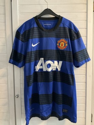 Vintage / Manchester United Trikot / Nike / AON / Blau Schwarz / 2011-13 / L
