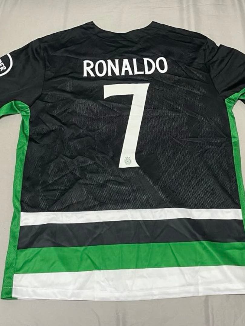 Sporting CP Ronaldo 7 Green & Black Soccer Jersey L Collection
