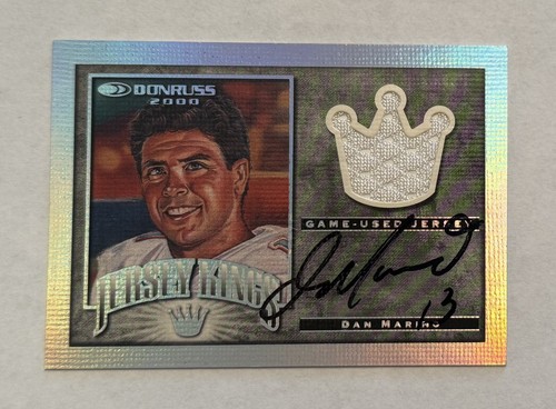DAN MARINO 2000 DONRUSS JERSEY KINGS AUTO RELIC /50 GAME USED MIAMI DOLPHINS