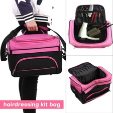 Hair Stylist Makeup Bag Hairdressing Hair Beauty Salon Equipment Tools Case Pink