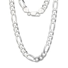 Figaro Chain .925 Sterling Silver - Multiple Sizes