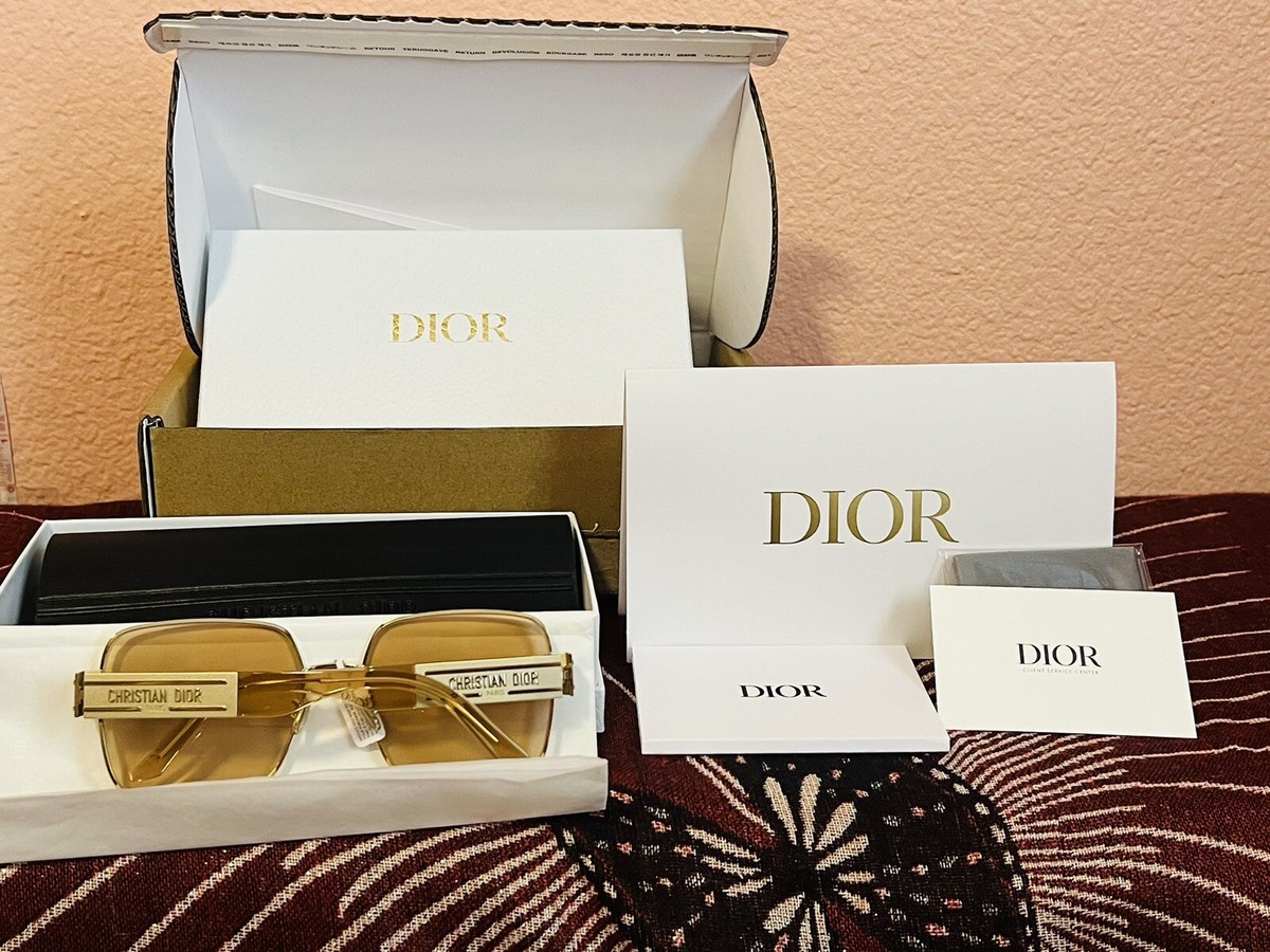 NEW With box Christian dior Eyewear S4U Sunglasses Gold | eBay