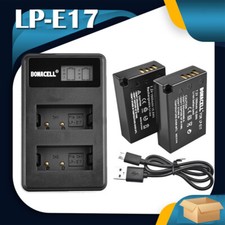2x LP-E17 Battery Dual Charger for Canon EOS 77D 200D 250D 760D 750D 800D M3 M5