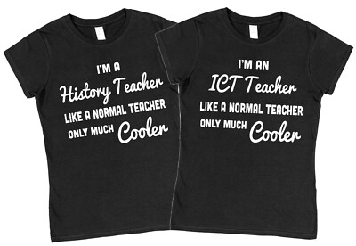 Gymnasiallehrer T-Shirts für alle Sekundarschullehrer Fach auswählen
