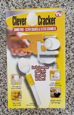Clever Egg Cracker, Clever Scrambler Combo Pack, As Seen On TV, New In the Box