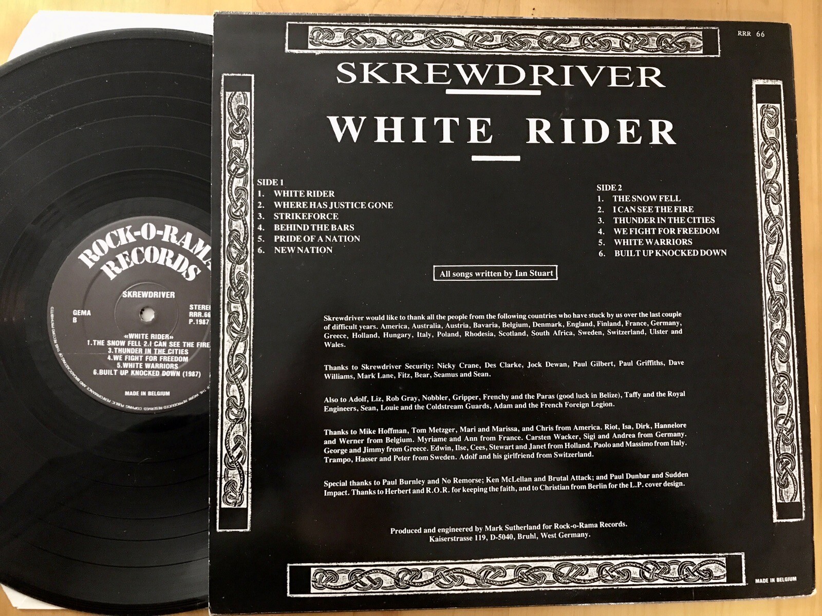 Screwdriver White Rider Lp 1987 Skinhead Oi Punk eBay