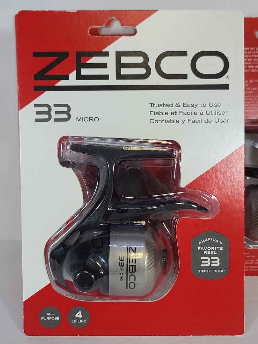 Zebco 33 Micro 33MTN Trigger Spincast Fishing Reel 1 Bearing 4.3:1
