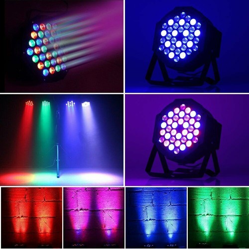 4PCS Rechargeable Stage Par Light Wireless 36LED RGB Uplights DJ Battery Powered - Picture 11 of 26