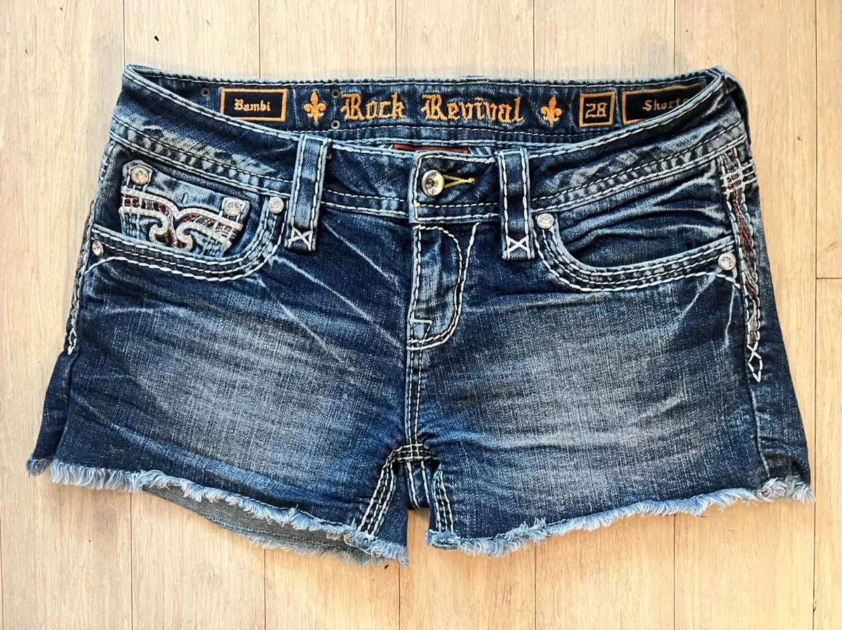 Rock revival store shorts womens