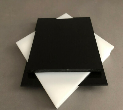 POM C PLATTE (250,00 €/m²) IN 8 mm STÄRKE SCHWARZ UND WEIß/NATUR