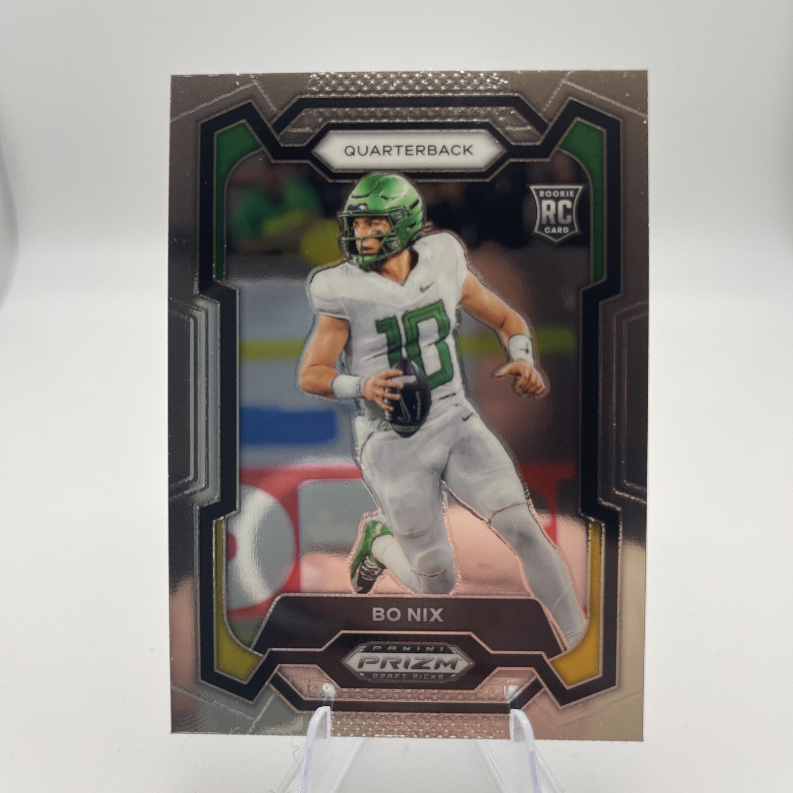 Bo Nix 2024 Panini Prizm Draft Picks RC #105 Oregon / Denver Broncos Rookie