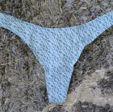 NEW VS high leg cotton thong Panty Size small  denim logo