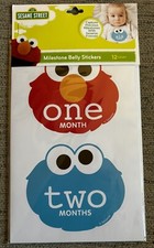 Baby Month Belly Stickers Sesame Street First Year 12 Months Boy Girl Gift