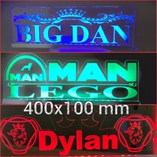 Truck cabin 400x100mm Personalised Usb Led Light,Truck,Van, RGB Remote Control