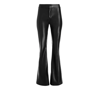 Alice Olivia ANDREW Vegan Leather High Rise Bootcut Pant
