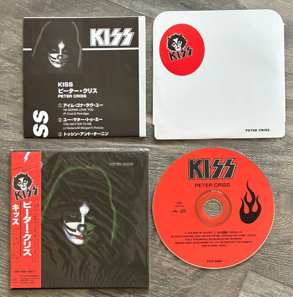 KISS CD Peter Criss Mini LP Solo Album VARIANT Japan Japanese PHCR-94050  Aucoin