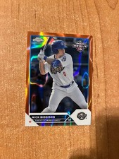 2023 Topps Pro Debut - Nick Biddison - Orange Lava Chrome Refractor #d 18/25