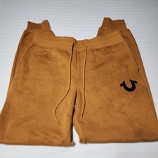 True Religion HS WB Pants Men Jogger Size Small 32x31 Chipmunk Pants Drawstring
