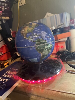 Magnetic Levitating Floating Globe World Map LED Light Night Lamp Home Decor