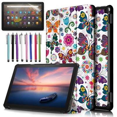 Case for Amazon Fire HD 8 / HD 8 Plus Tablet 2022 12th Gen with Screen Protector