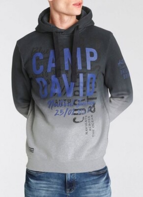 David Dip Camp David Hoodie Dunkelblau Camp David Herren Dip Dye