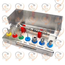 Dental Implant Bone Remover Kit Screw Hex Driver Drill Ratchet Wrench 8 PCS