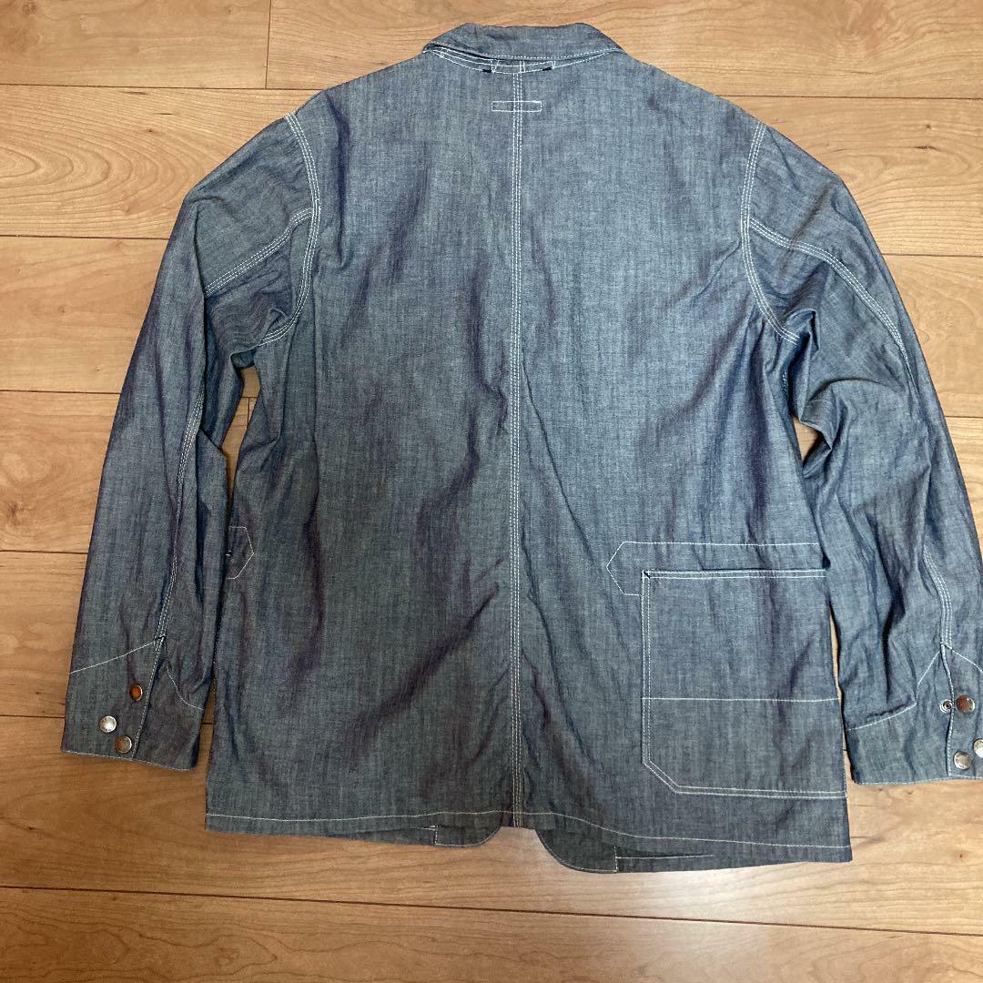 Engineered Garments Coverall Jacket Gray Cotton Size M Used From