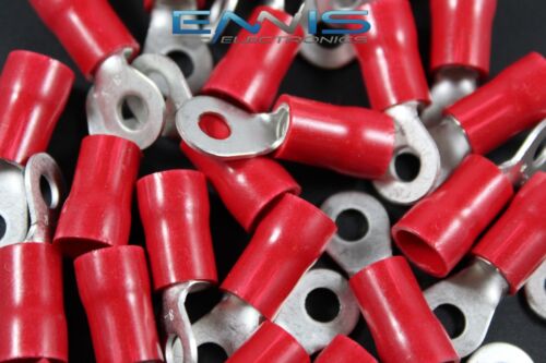 VINILO CALIBRE 8 #10 ANILLO 5 PK CONECTOR TERMINAL CRIMPADO AWG GA OJO DE COCHE RVRT810 - Imagen 2 de 4