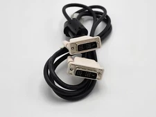 New Dell/HP  Male to Male 5ft 18 Pin M - M DVI - D Black Cable