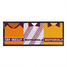 Motherwell Retro Fu&szlig;ball Hemden Personalisiert Barmatte - Tisch Matte Dekoration