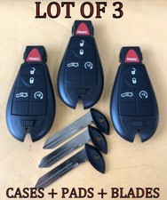 X3 New Replacement Chrysler Dodge Remote Key Fob Case Shell Pad For Iyz-c01c