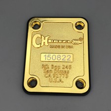 Charvel Guitar Neck Plate Ramdom serial number screws included Gold