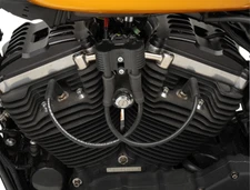 Ton's 8mm Harley Sportster Coil Relocation wires  for RSD Nostalgia motor mount