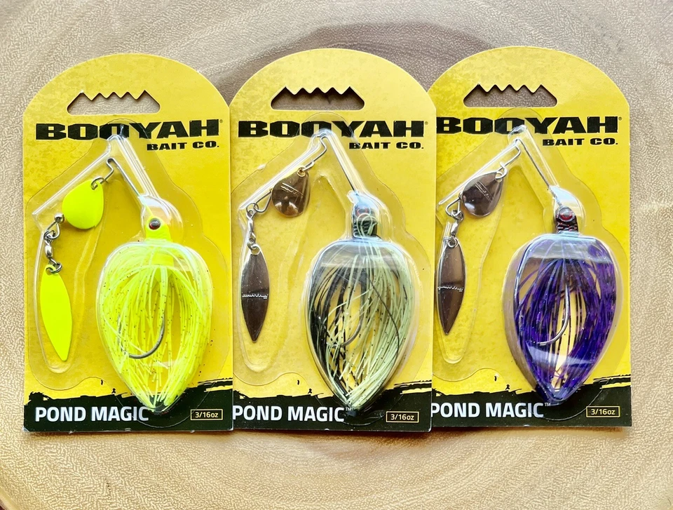 Booyah Pond Magic (Lote de 3) Spinnerbait, Bajo, ¡Nuevo! ¡Envío gratis! ¡NUEVO CON ETIQUETAS! Foto 3 de 4