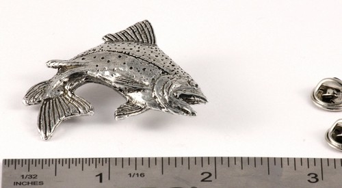 Pin o imán de refrigerador de solapa de pescado premium trucha Steelhead, F036PR - Imagen 3 de 9