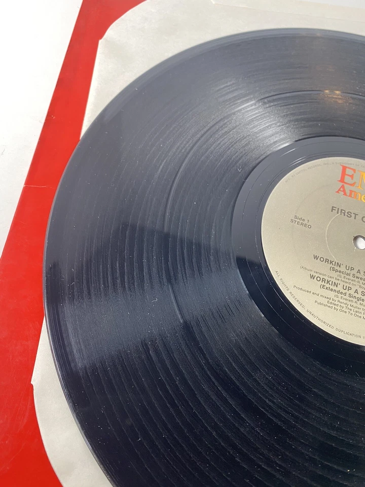 First Circle Workin' Up A Sweat 1987 Vintage 12" Maxi Single EMI America V-19236 - Image 4 of 4