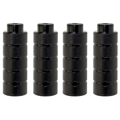 4x BMX Fahrrad Pegs Stahl Fussraster f. 3/8'' Achsverlängerung  Ø 38mm x 110mm 