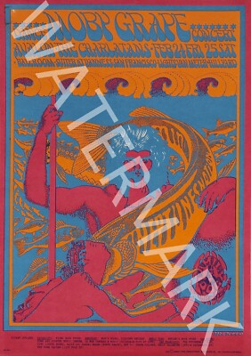 Moby Grape - Neptunes Notion - 1966 Vintage Music Poster