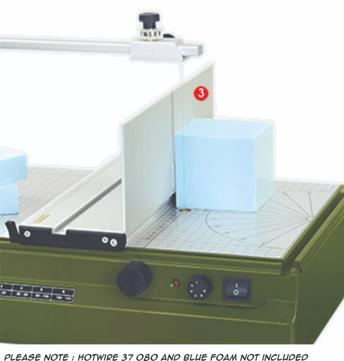 Proxxon Thermocut 115/E Auto-CAD Hot Wire Cutter with Large Table -  Accessory for Thermocut Fence TA 300 - 37080 - Proxxon Foam Cutter 