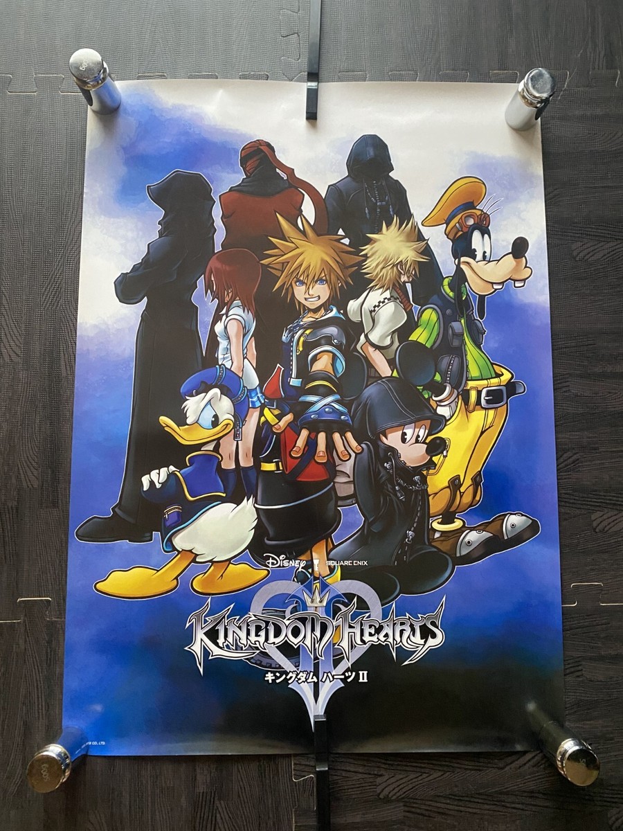 キングダムハーツⅡ B2 ポスター キングダムハーツ2ファイナルミックス B2ポスター 希少 店頭用